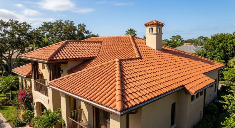 Barrel Tile Roof Installation in Boulder, CO