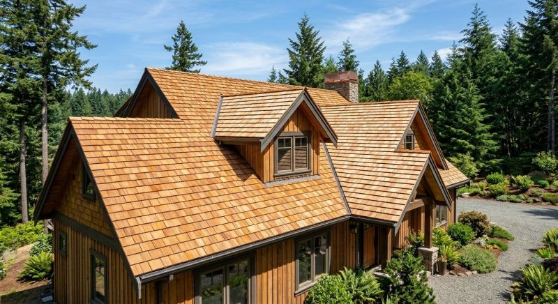 Cedar Roof Installation in Nederland, CO