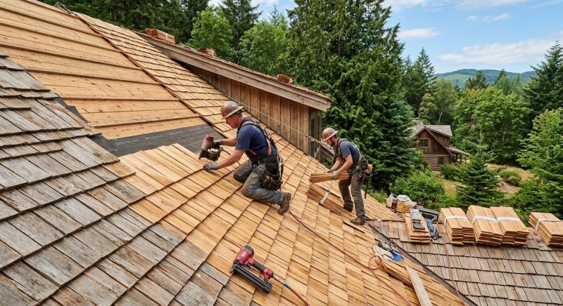 Cedar Shake Roof Construction in Boulder, CO