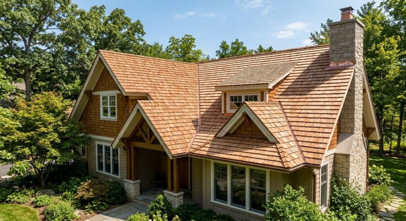 Cedar Shake Roof Construction in Nederland, CO
