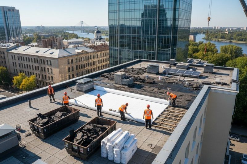 Flat Roof Replacement in Denver County, CO