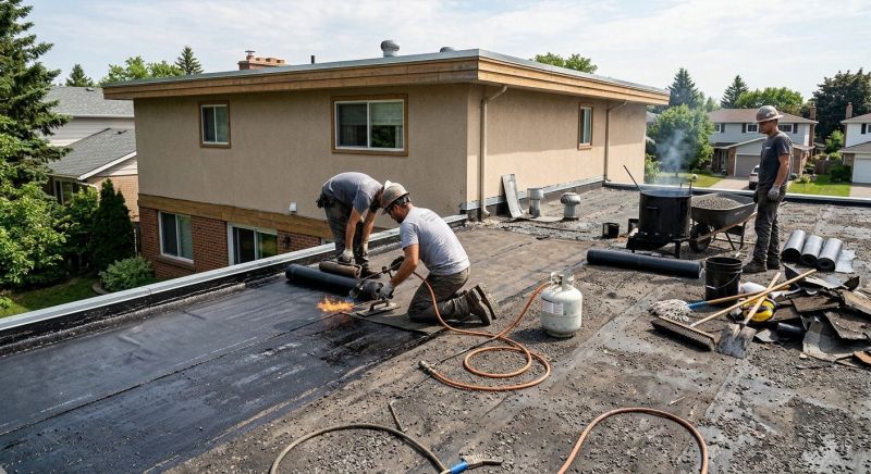 Flat Roof Tar Repair in Boulder, CO