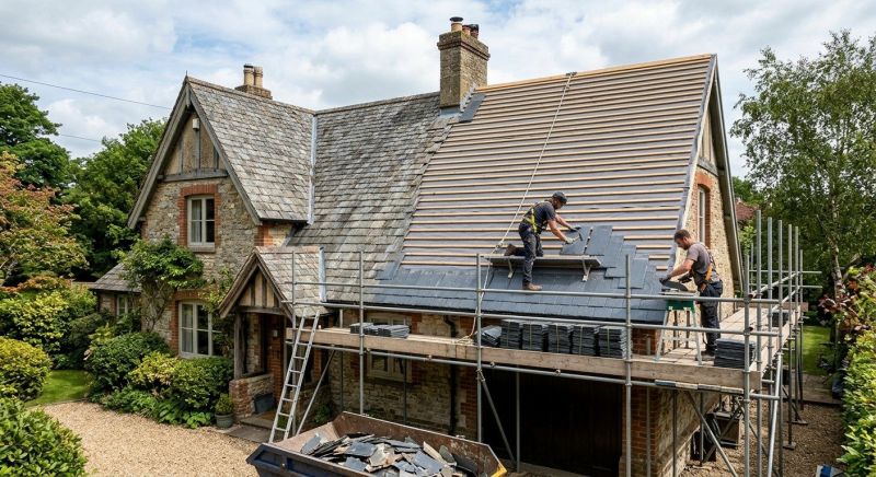 Slate Roof Replacement in Berthoud, CO