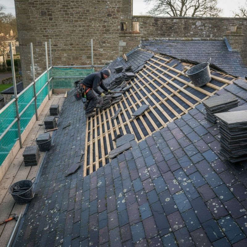 Slate Roof Replacement in Denver, CO