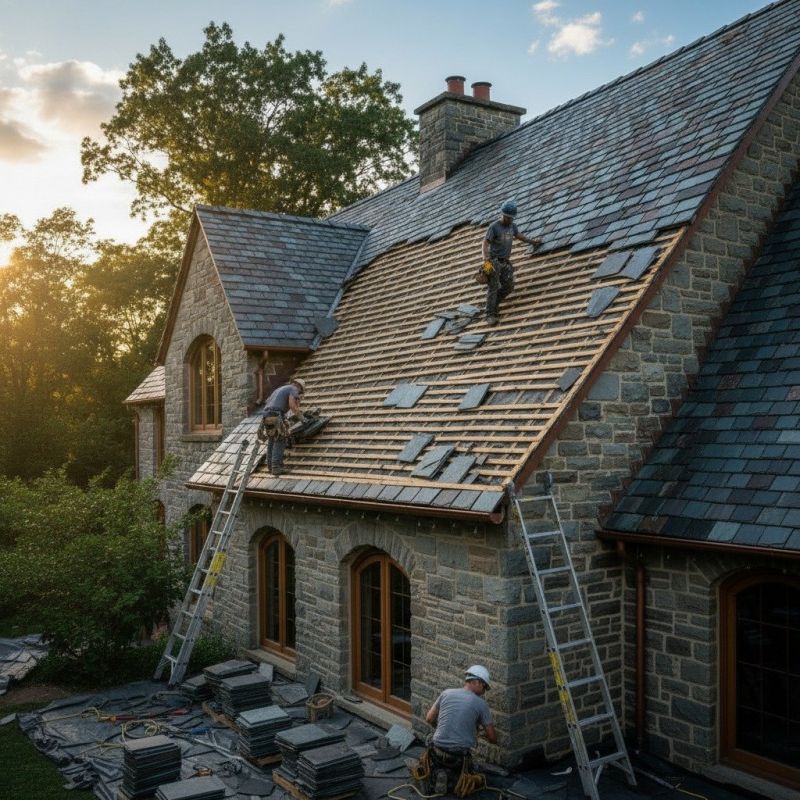 Slate Roof Replacement in Denver County, CO