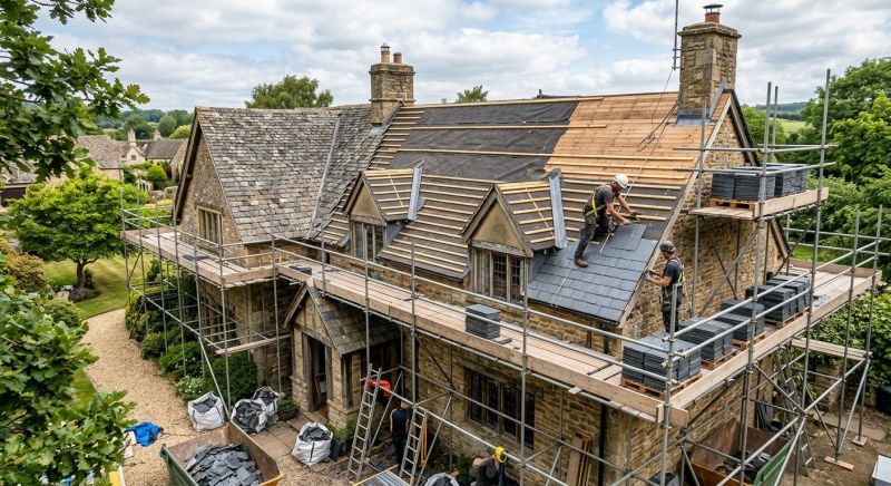 Slate Roof Replacement in Lafayette, CO