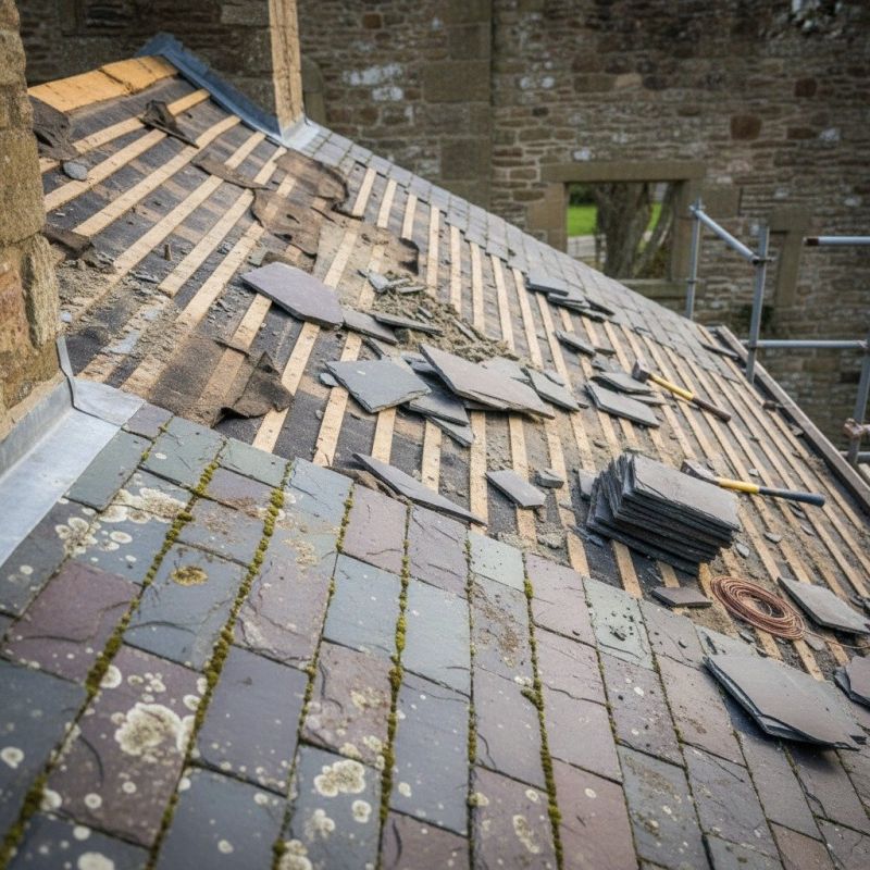 Slate Roof Replacement in Lyons, CO