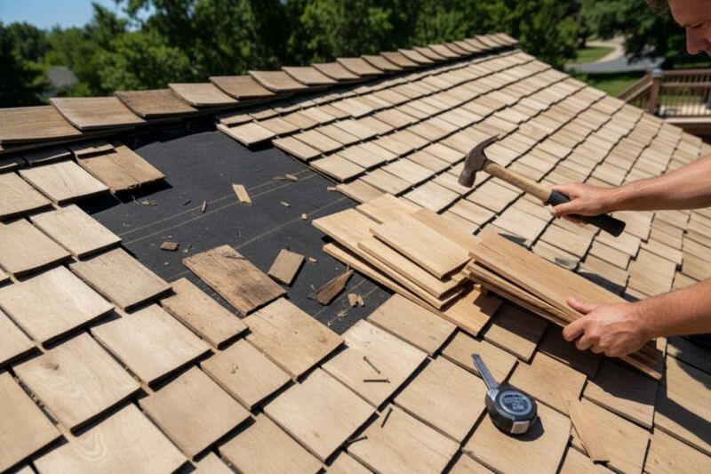 Wood Shake Roof Repair in Allenspark, CO