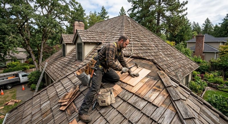 Wood Shake Roof Repair in Allenspark, CO