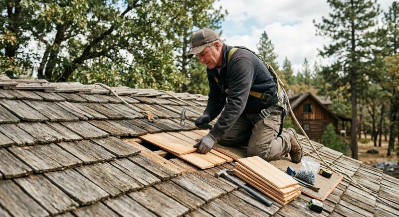 Wood Shake Roof Repair in Brighton, CO